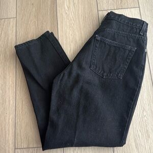 Gap Reverse Fit Vintage 90s High Waisted Relaxed Fit Tapered Black Denim Jeans